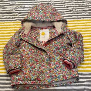 Mini Biden size 4-5 Floral Kids fleece Puffer Jacket